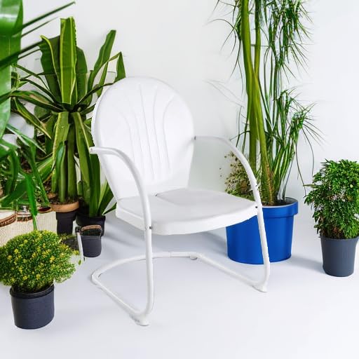 Crosley Griffith next to small table showing scale and compact footprint benefit fits small spaces