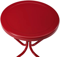 Crosley Griffith close-up of glossy top highlighting easy-clean finish and color pop