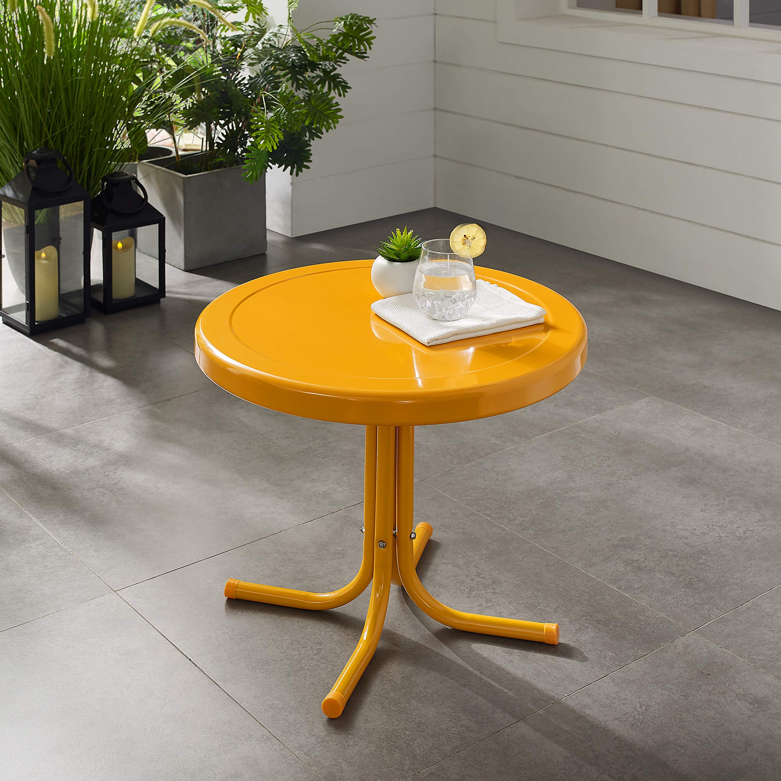 Crosley Griffith finish texture showing weather-resistant powder coating