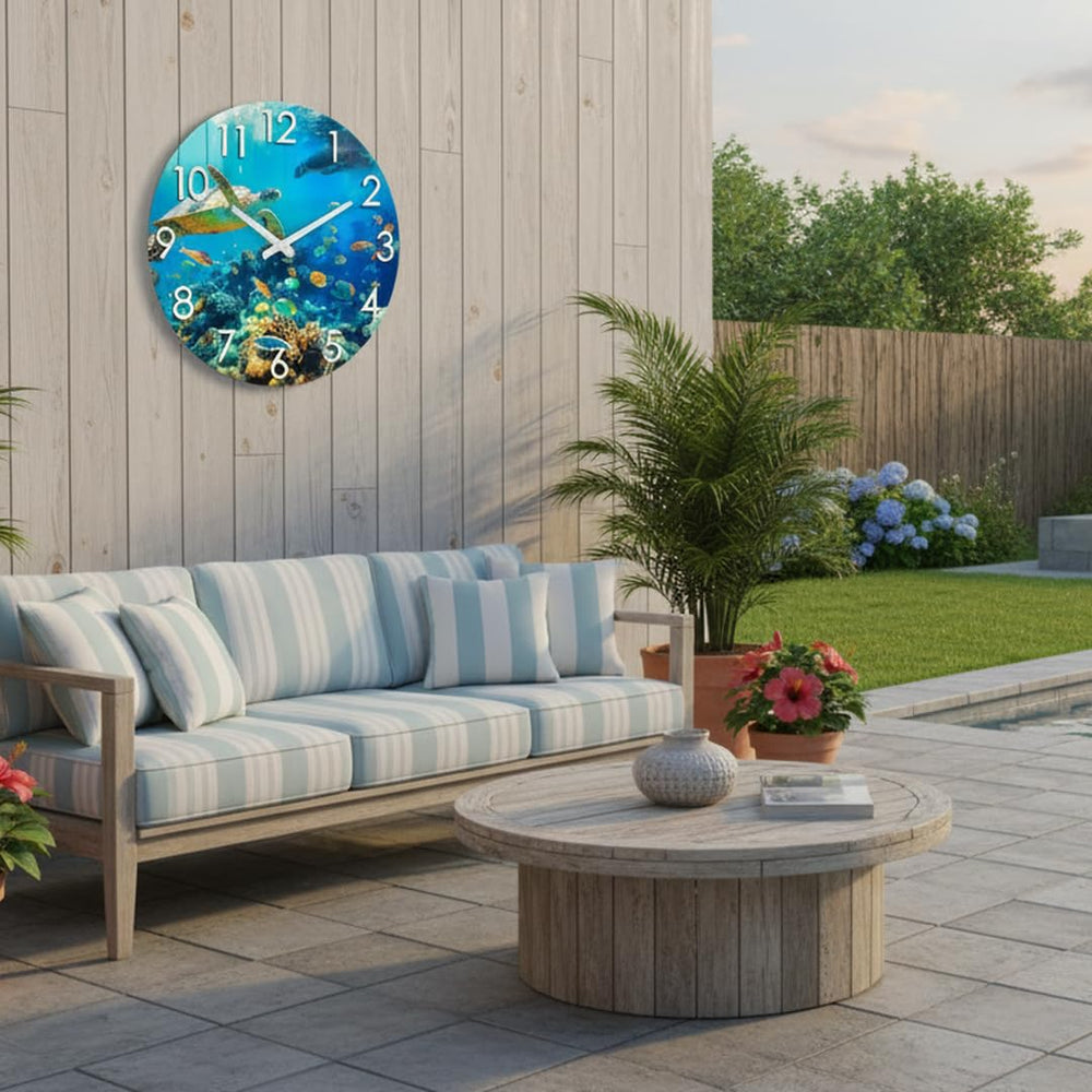 Crosstime poolside lifestyle scene adding seaside ambiance
