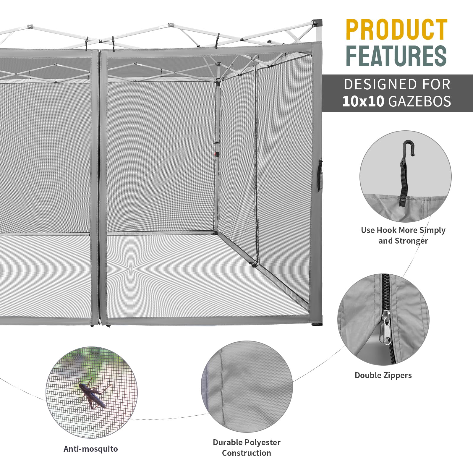 CROWN SHADES hooks and straps fastening to frame for secure installation