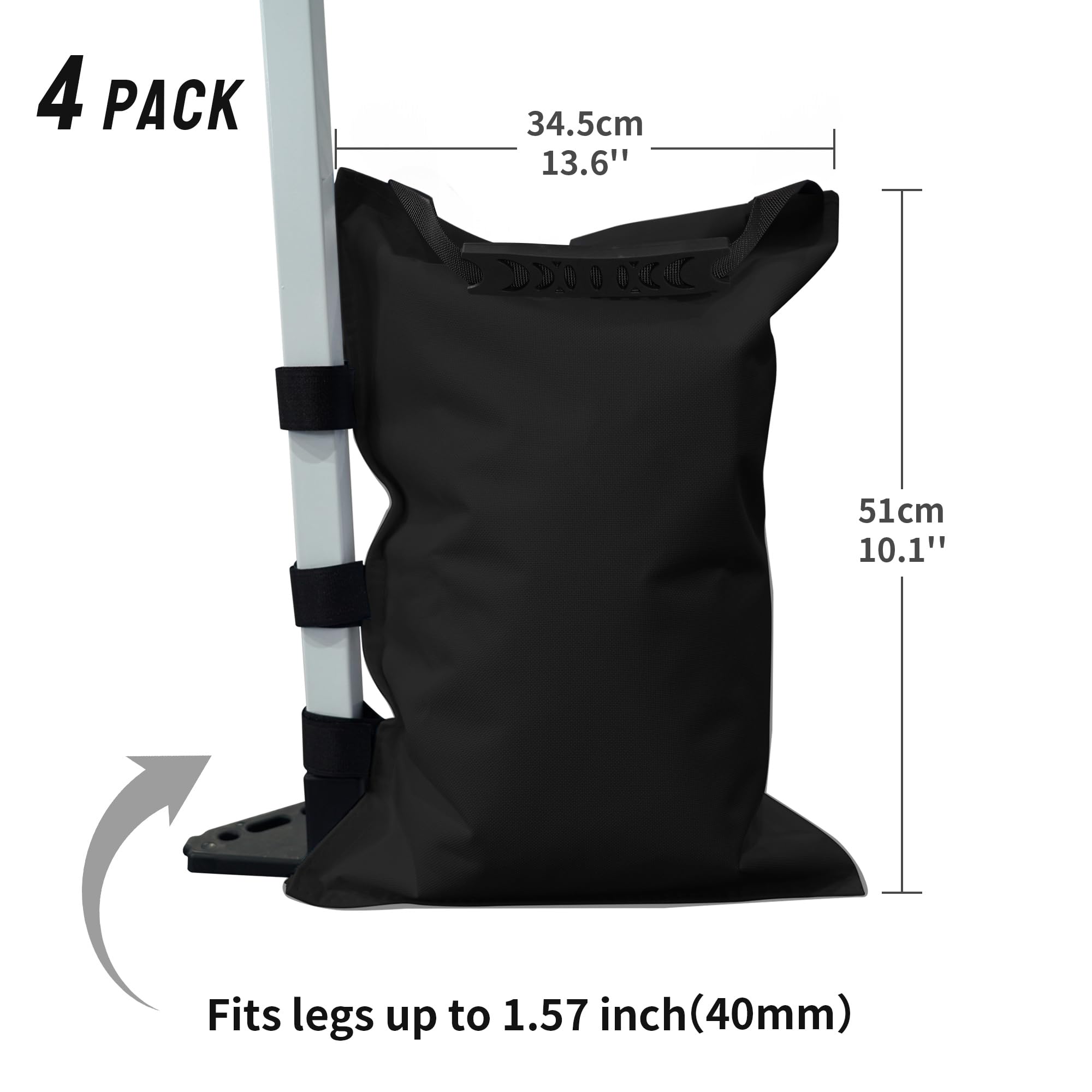 CROWN SHADES empty bag folded compact for space-saving transport and storage