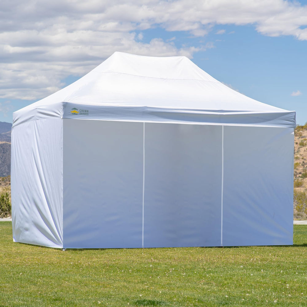 CROWN SHADES folded packed panel for storage showing compact transport benefit
