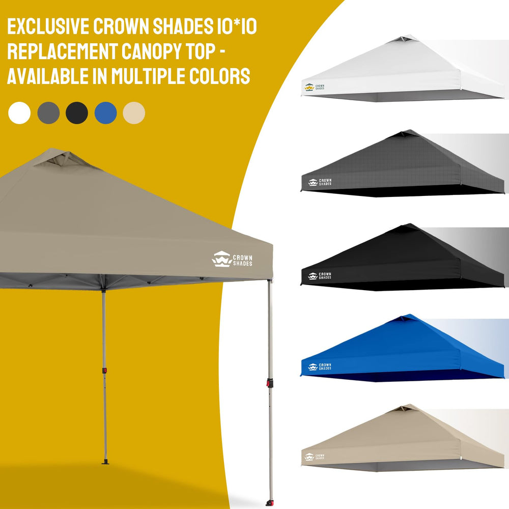 CROWN SHADES folded replacement top in carry bag for compact transport