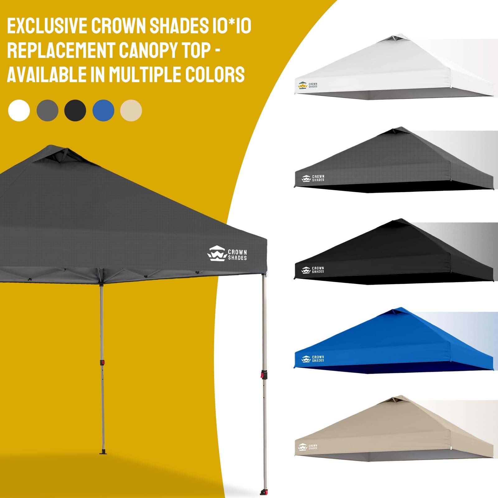 CROWN SHADES label and Velcro straps highlighting easy, tidy installation