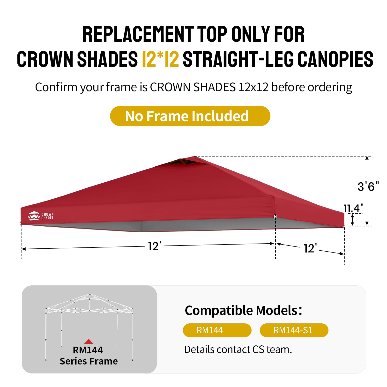 CROWN SHADES close-up of high-peak roof and vent improving headroom and airflow