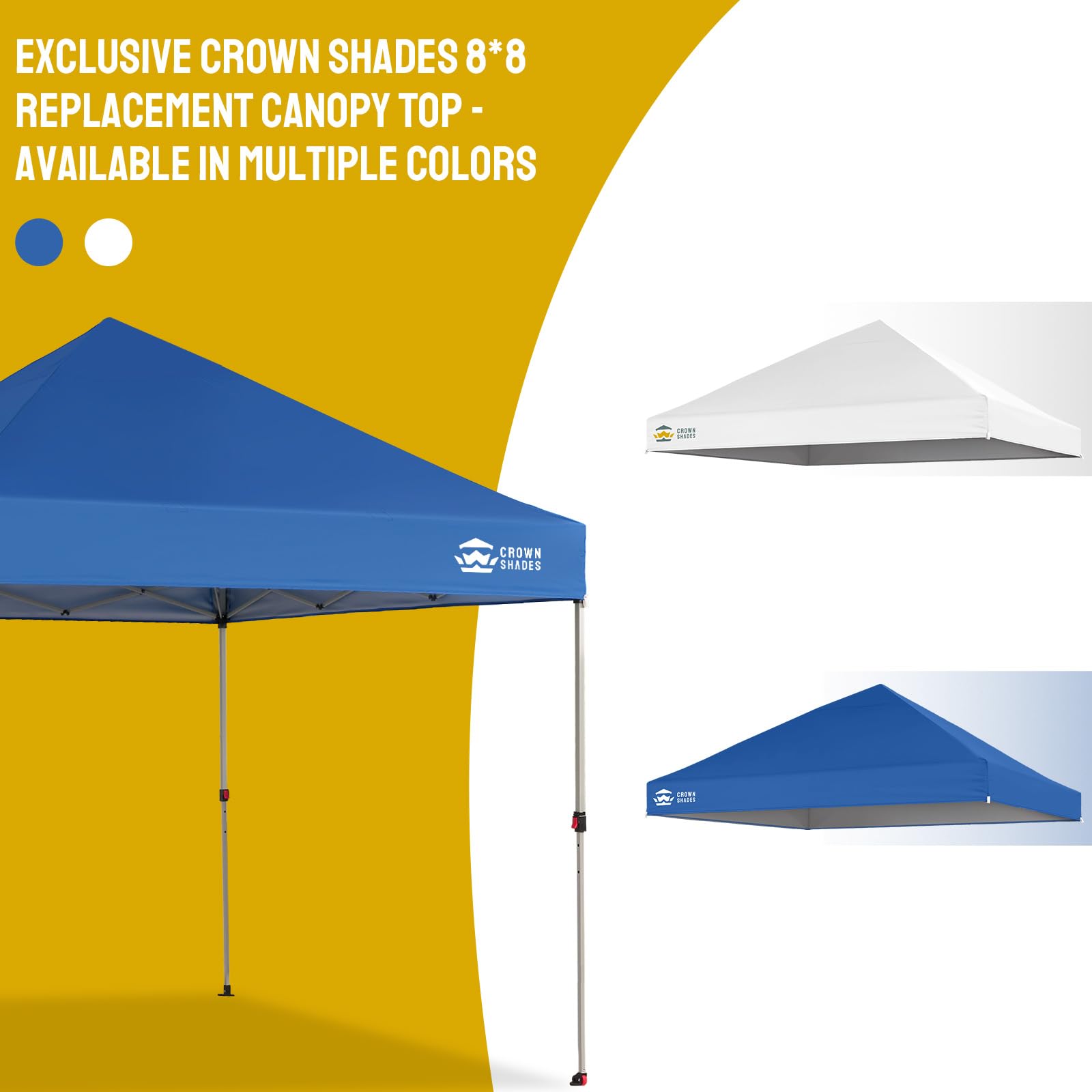CROWN SHADES high peak profile offering increased headroom and airflow