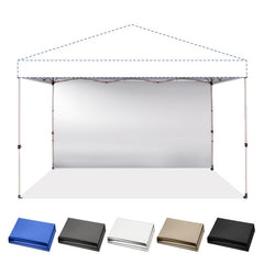 CROWN SHADES front panel view showing clean white protection and privacy