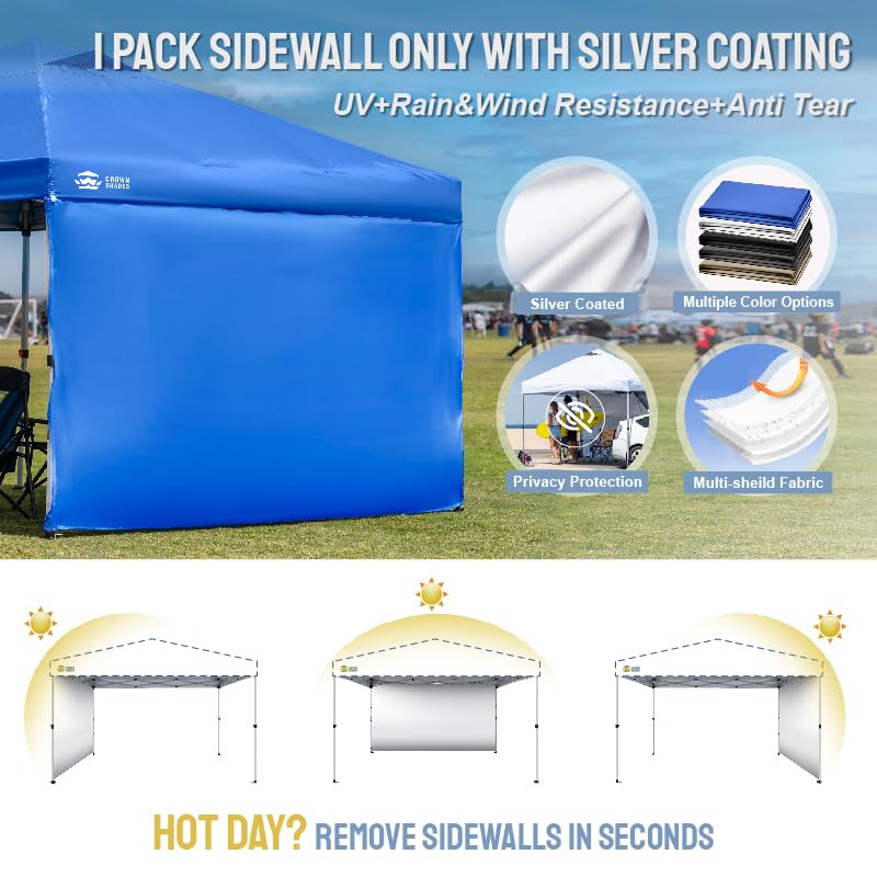 CROWN SHADES sidewall next to person for size scale and proper fit benefit