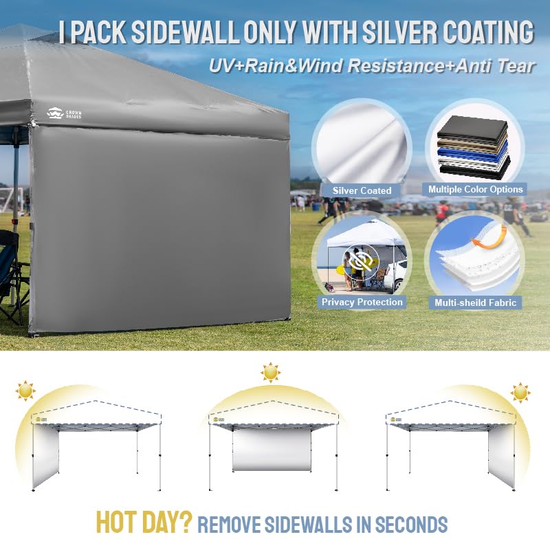 CROWN SHADES sidewall next to tape measure showing accurate dimensions