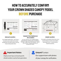 CROWN SHADES Fast Clip and Velcro strap connection for quick, secure installation