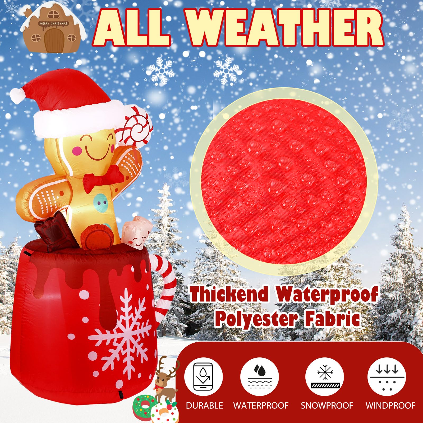 Crowye fabric close-up displaying durable polyester texture and weather resistance