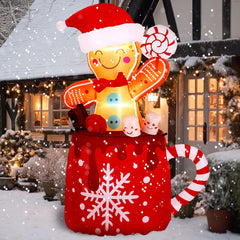 Crowye gingerbread front view showing cheerful decorations and holiday appeal