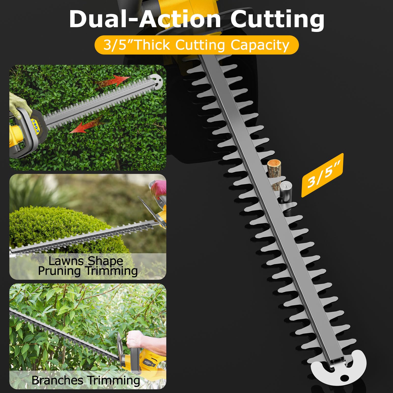 Crtbelfy close-up dual-action blades delivering cleaner, low-vibration cuts