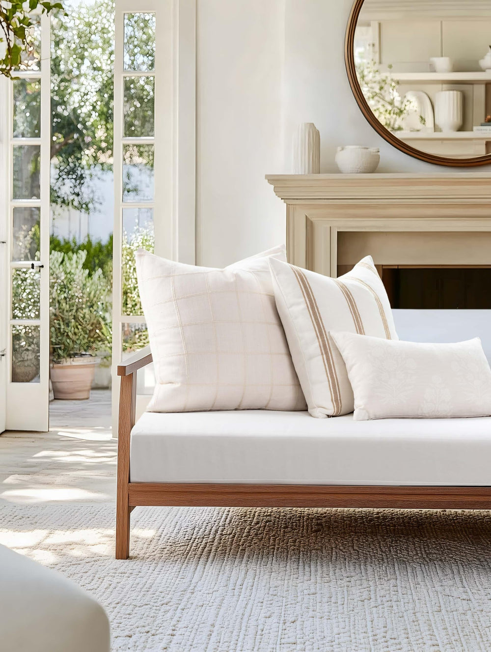 Crumbs Home reverse solid neutral side for versatile styling and calm contrast