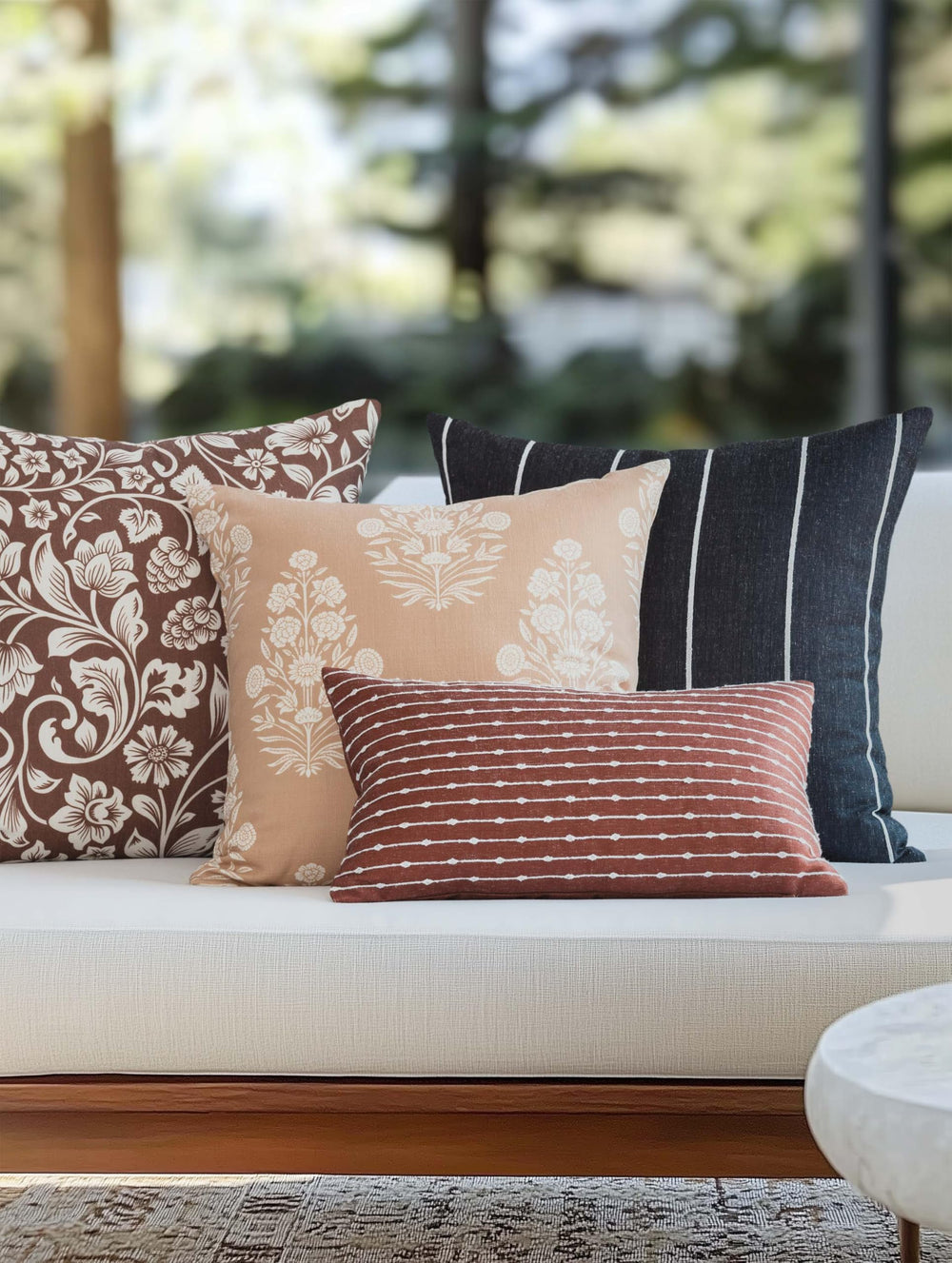 Crumbs Home close-up of embroidery texture highlighting craftsmanship and tactile appeal