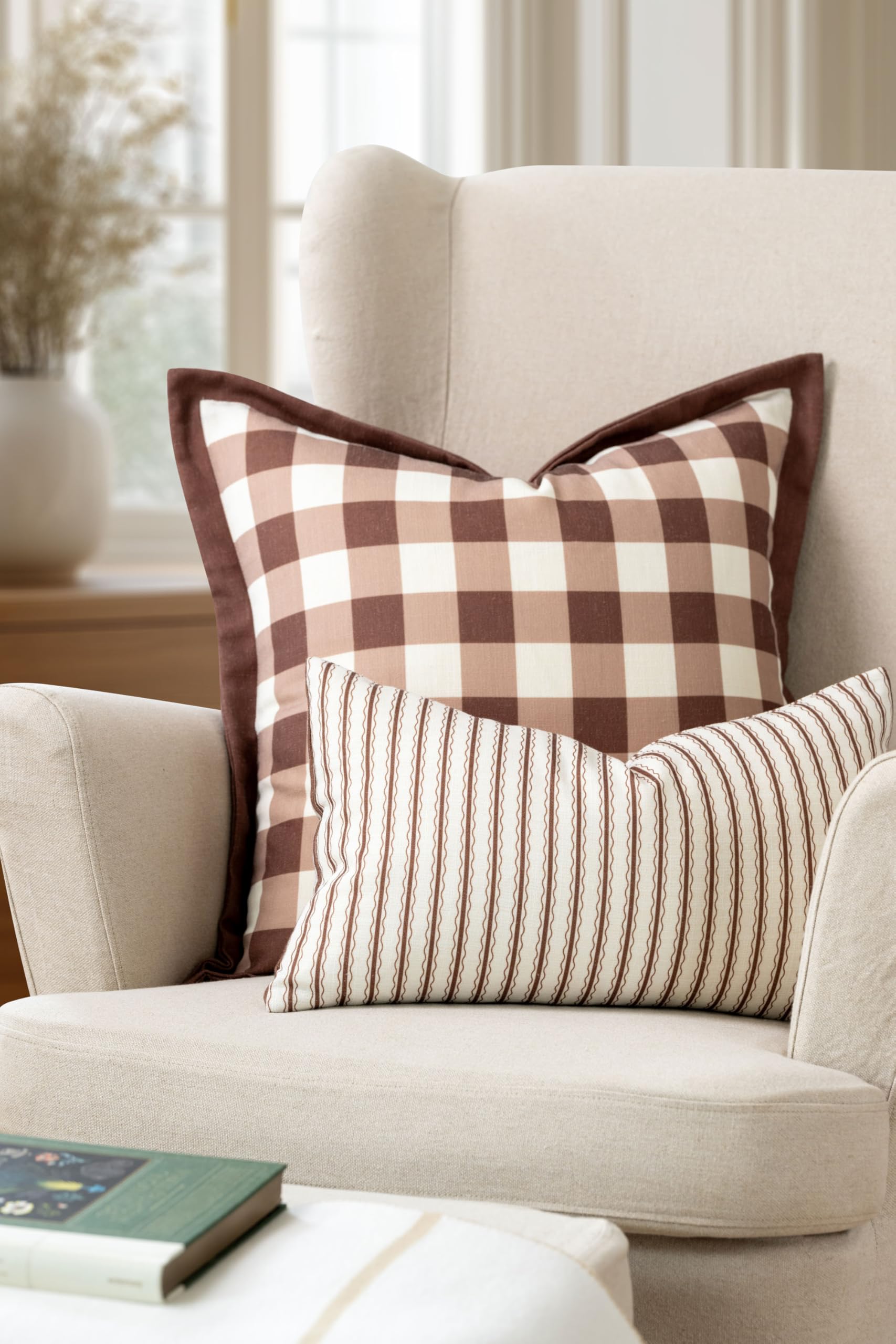 Crumbs Home fabric closeup showing linen blend texture for durable comfort