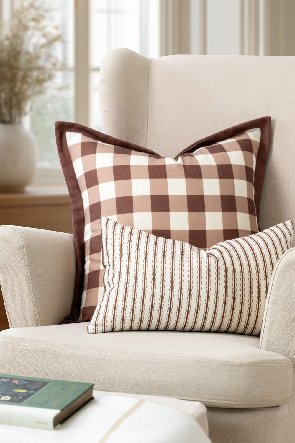 Crumbs Home fabric closeup showing linen blend texture for durable comfort