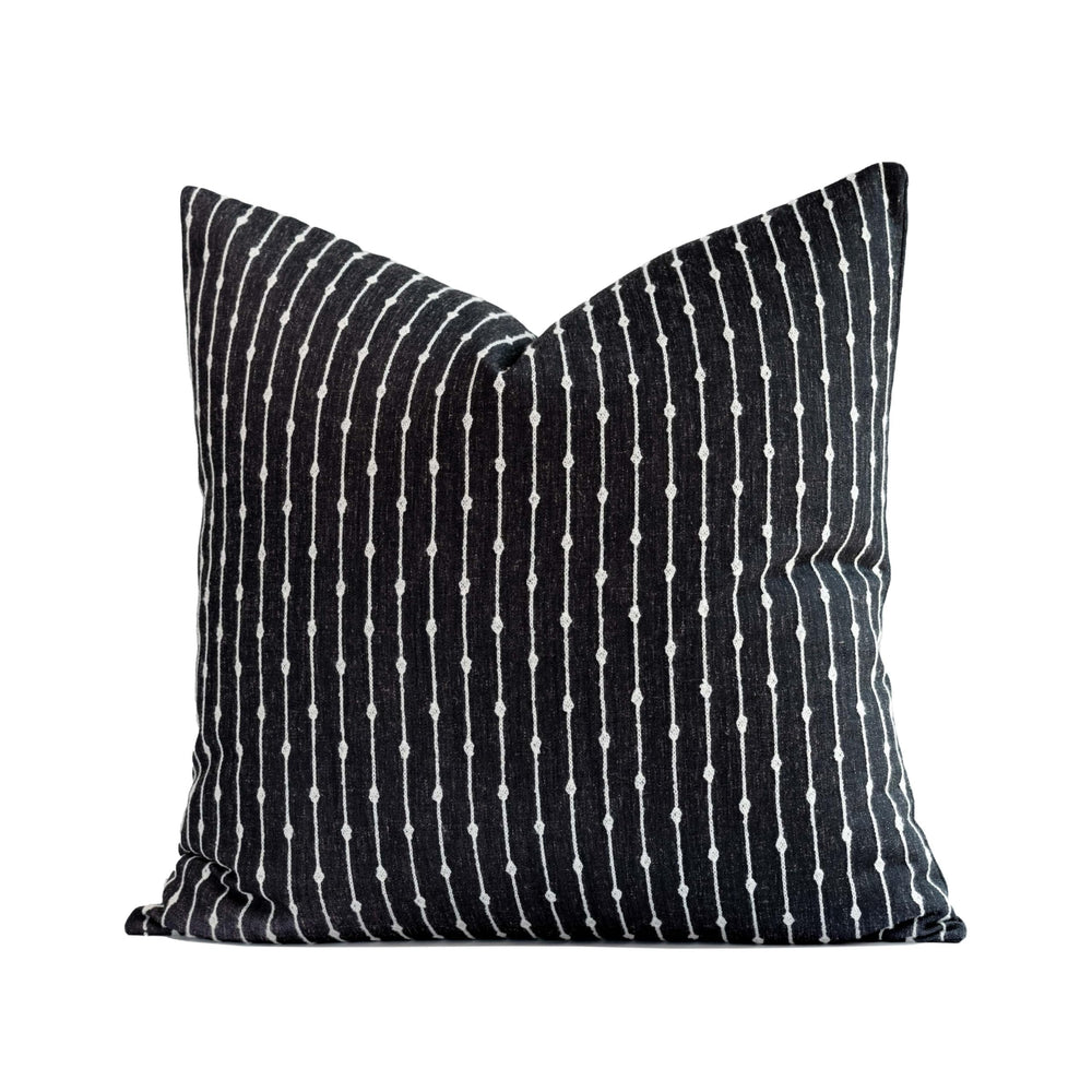 Crumbs Home front embroidered stripes showing modern farmhouse look and instant style