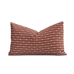 Crumbs Home front view embroidered stripes showing farmhouse accent and durable fabric
