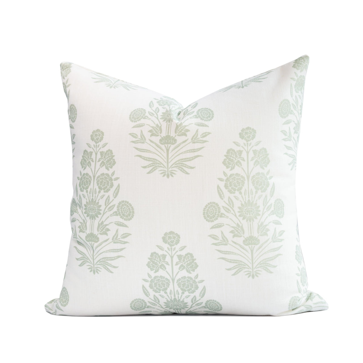 Crumbs Home front view light green floral cover showcasing neutral elegance and water-repellent benefit