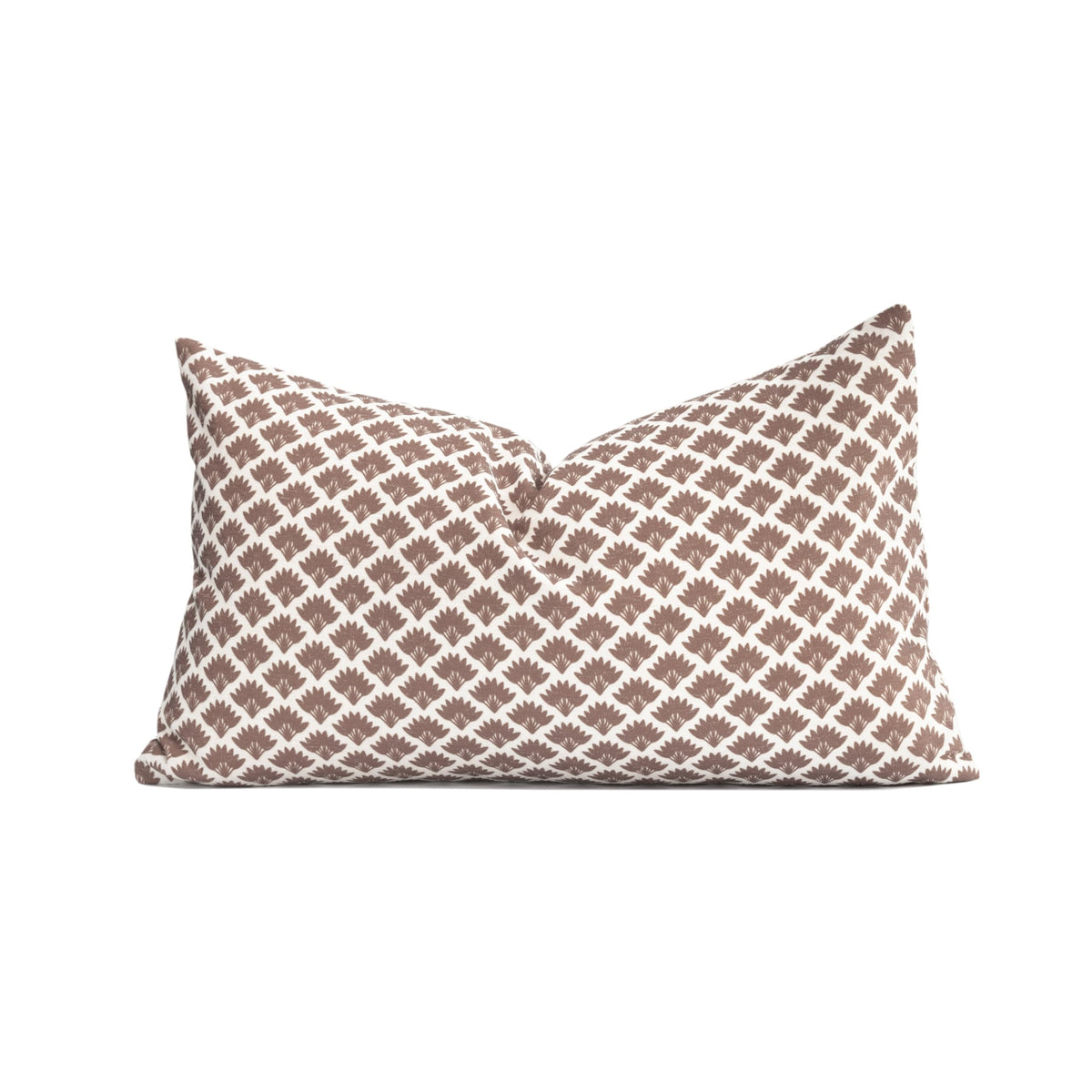 Crumbs Home front view rust ravenala lumbar pillow cover adds farmhouse warmth