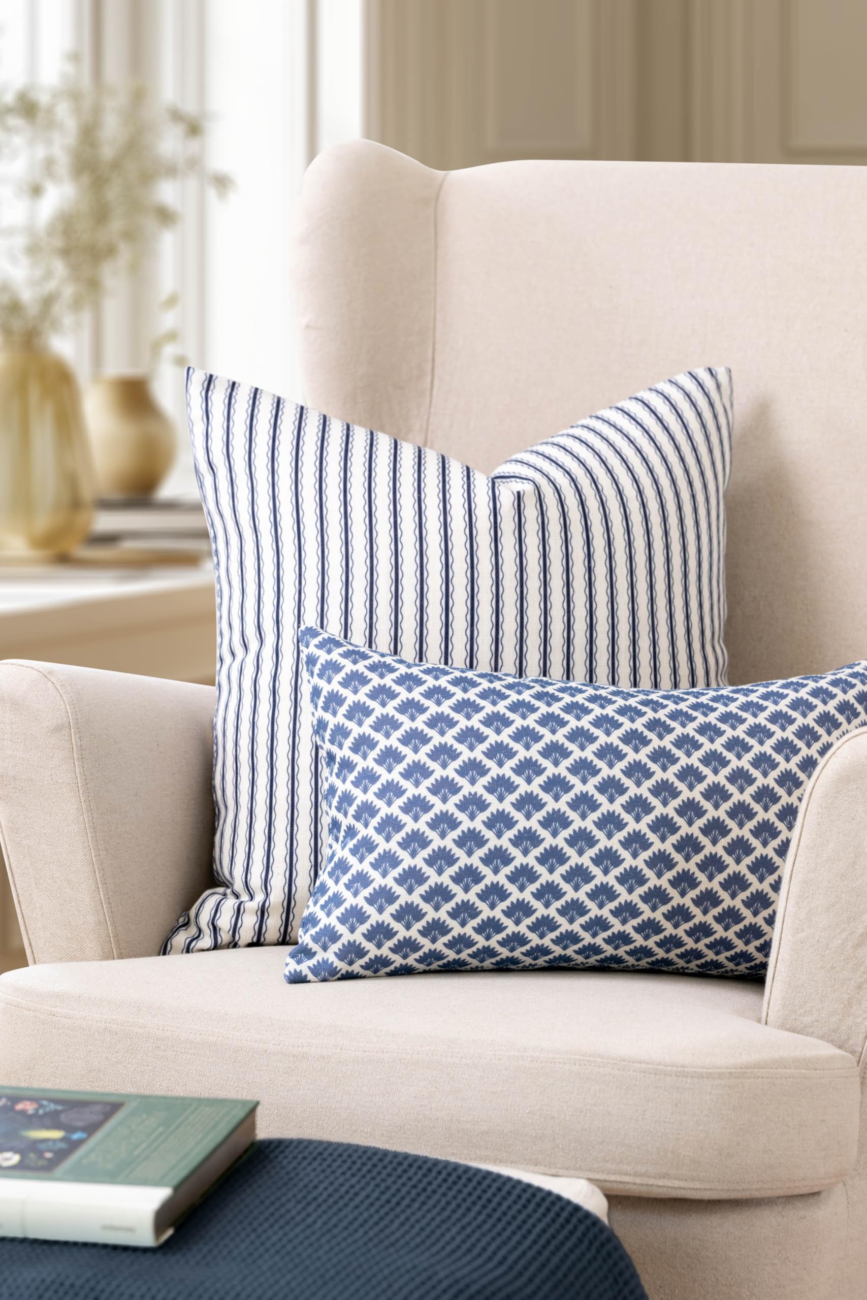 Crumbs Home closeup of linen blend texture highlighting durable woven fabric