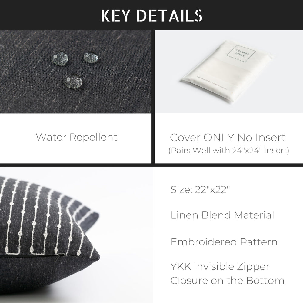 Crumbs Home fabric with water beading demonstrating water-repellent outdoor benefit