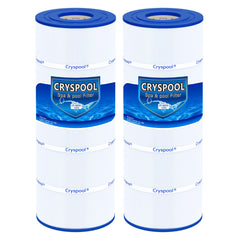 Cryspool front view showing cartridge and clean filtration benefit
