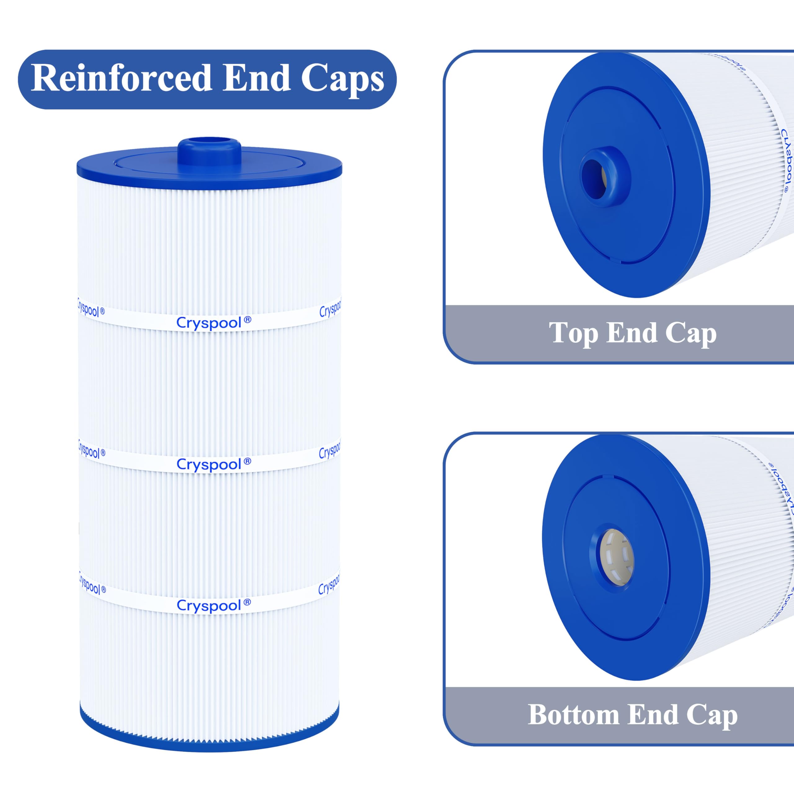 Cryspool bottom 2-1/2 inch beveled edge showing correct fitment