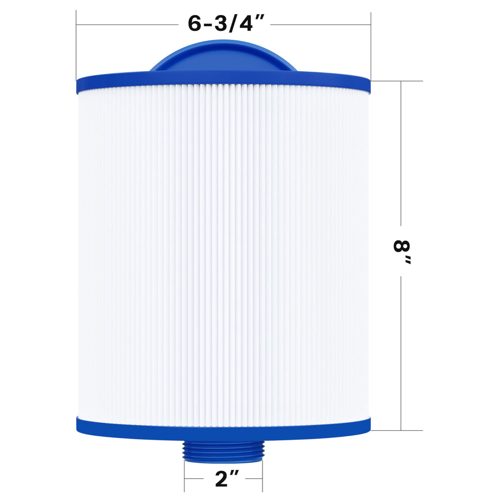 Cryspool filter 2-inch male thread bottom detail showing secure fit benefit