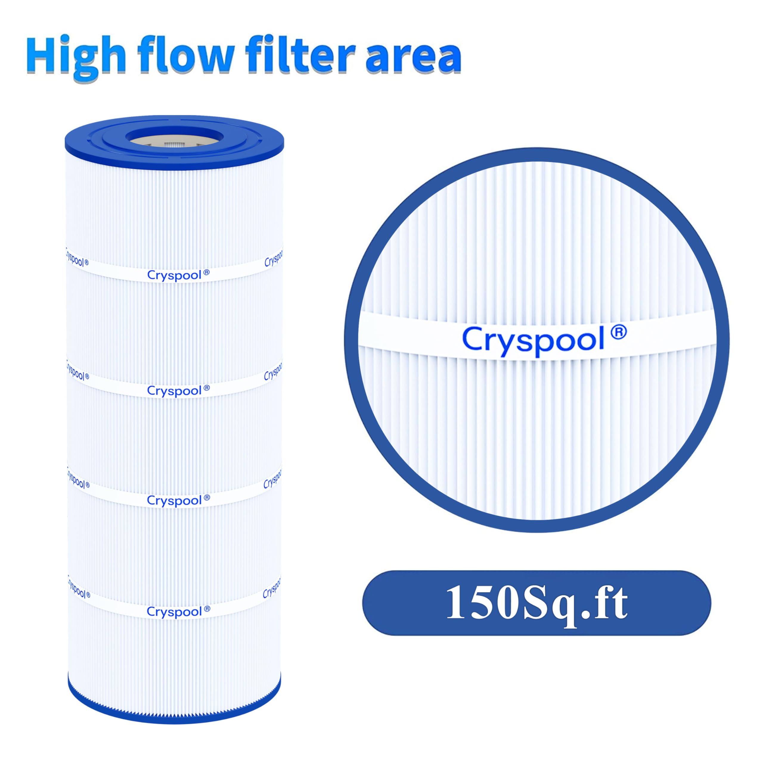 Cryspool end-cap and seal detail, prevents bypass and maintains filtration integrity