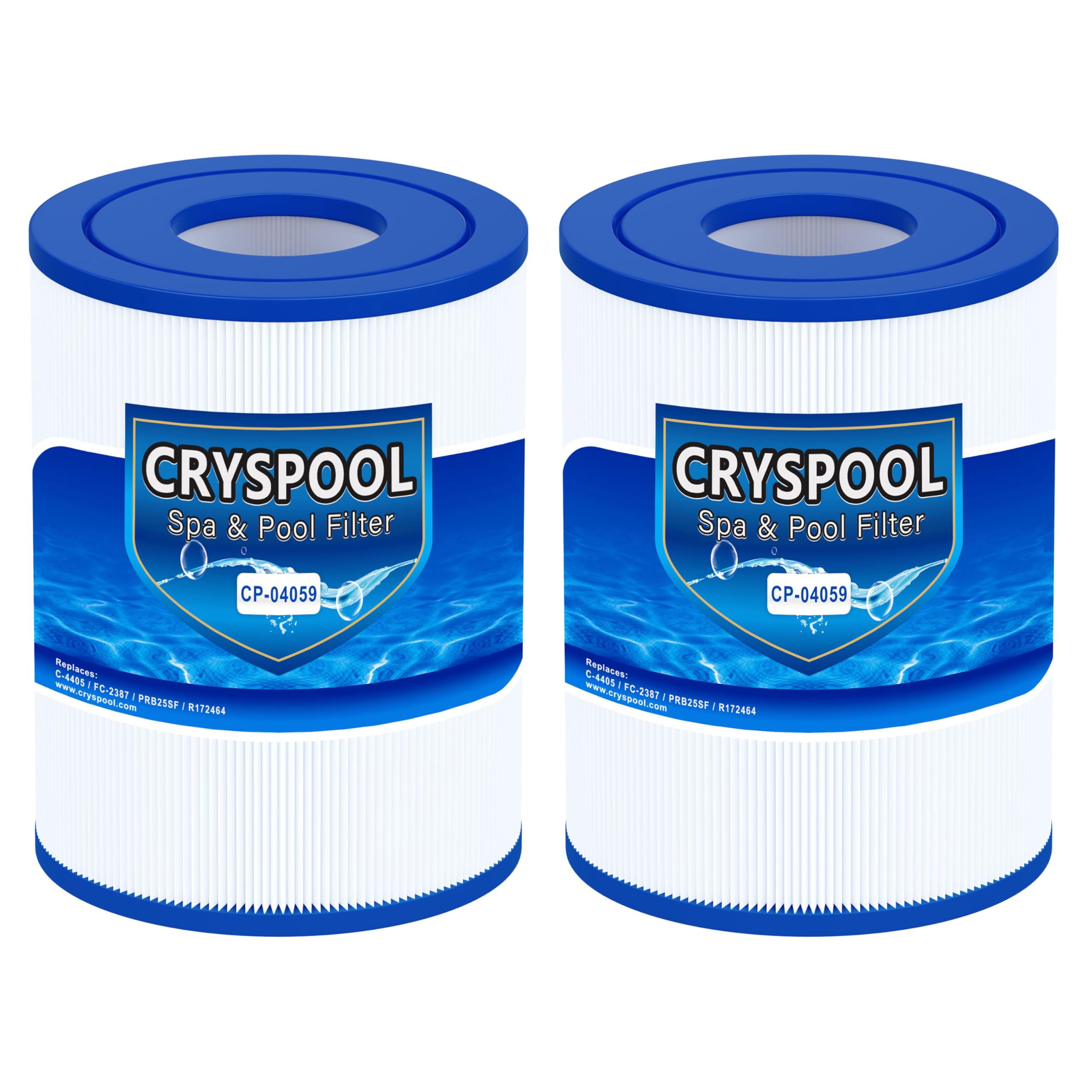 Cryspool front view showing cartridge fit and easy replacement benefit
