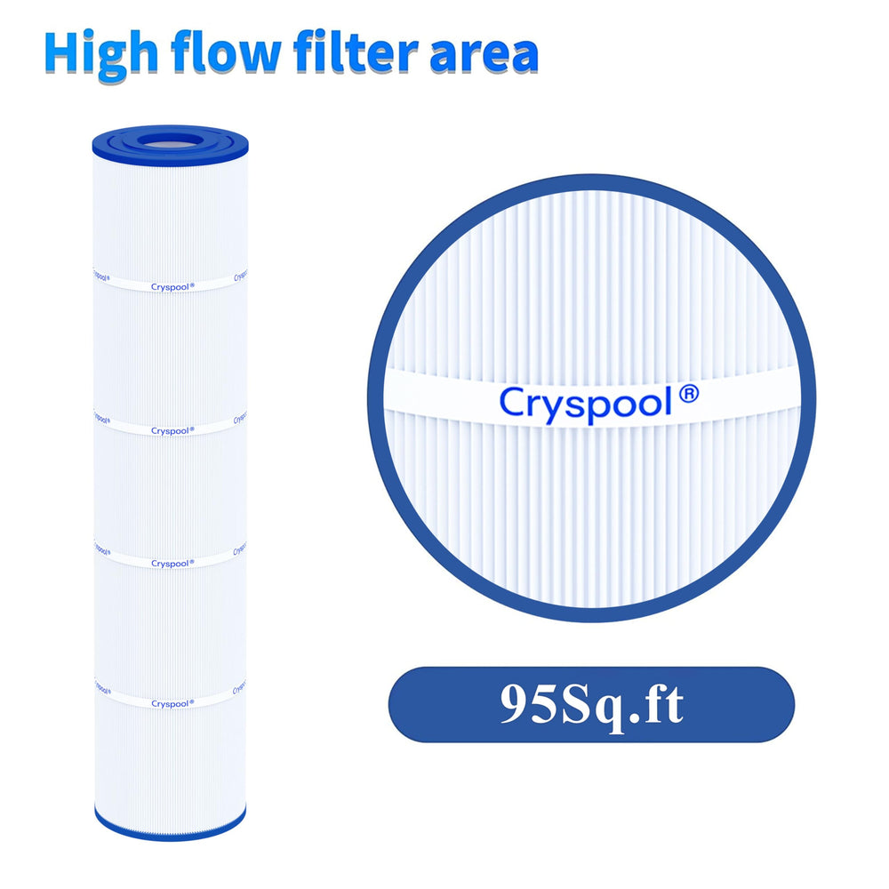 Cryspool filter soaking in cleaning solution for quick maintenance and reuse