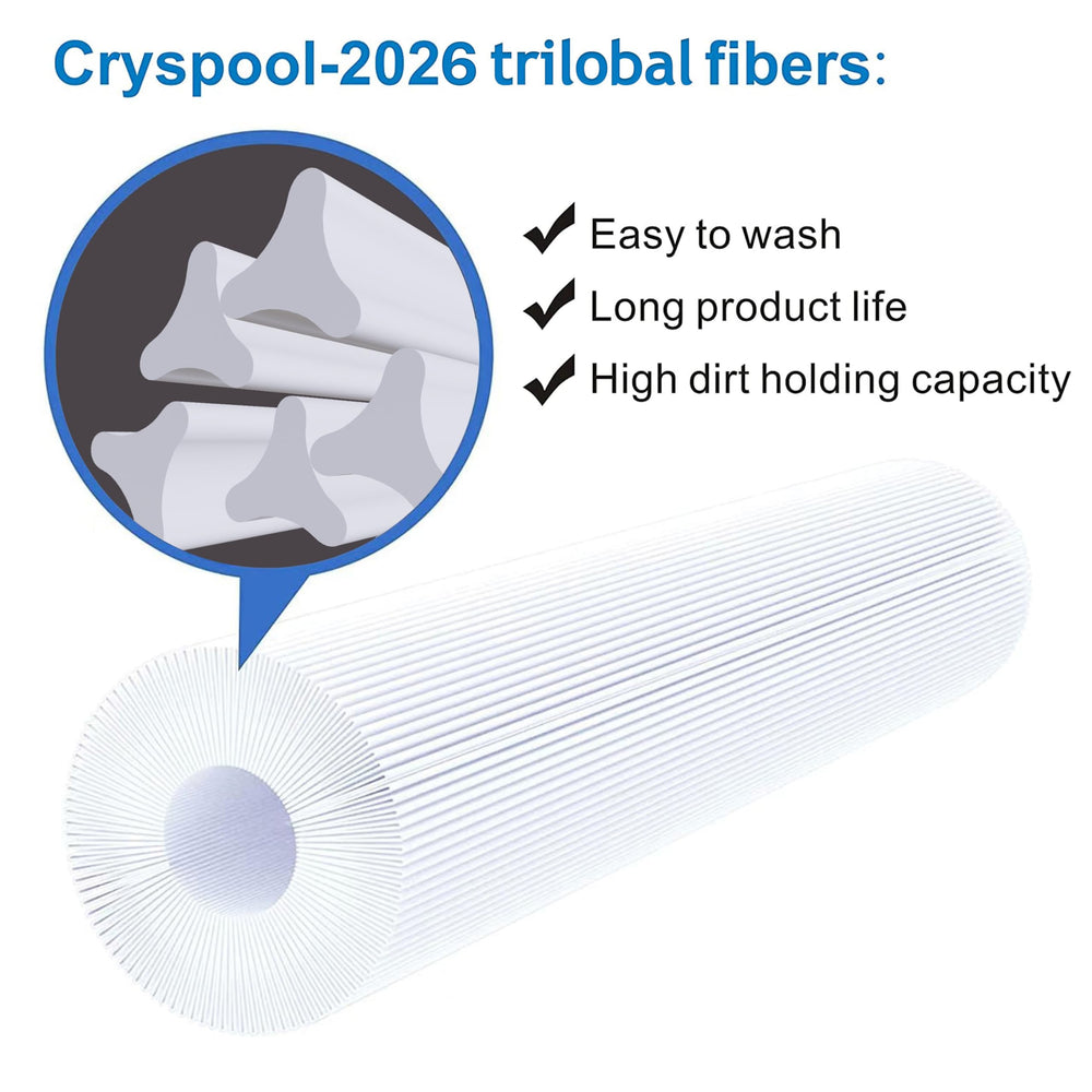 Cryspool top openings visible demonstrating correct size and secure seal