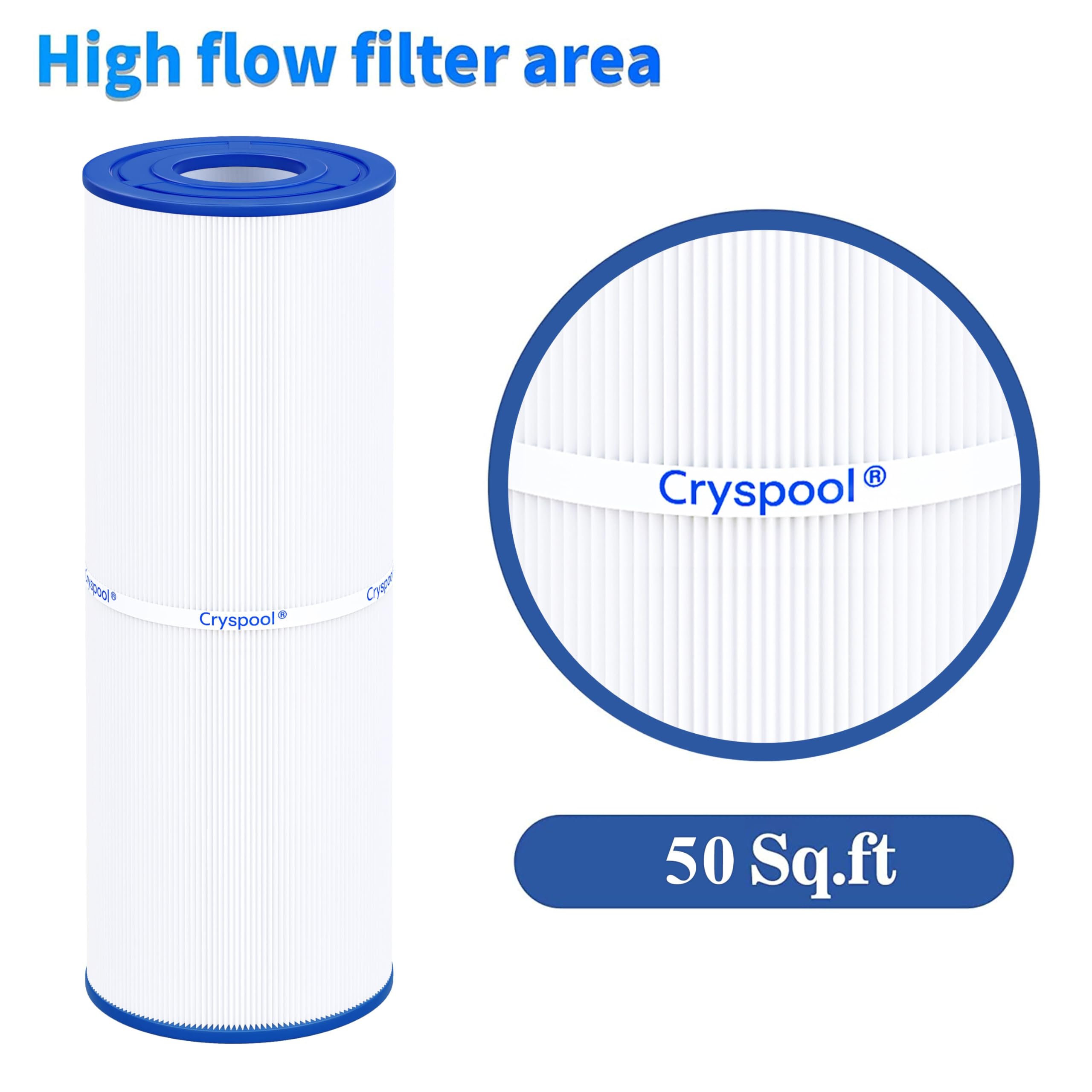 Cryspool filtro instalado en spa mostrando agua más clara como beneficio
