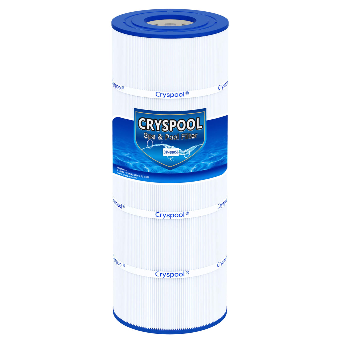Cryspool 08056 front view showing full cartridge and dimensions benefit easy replacement