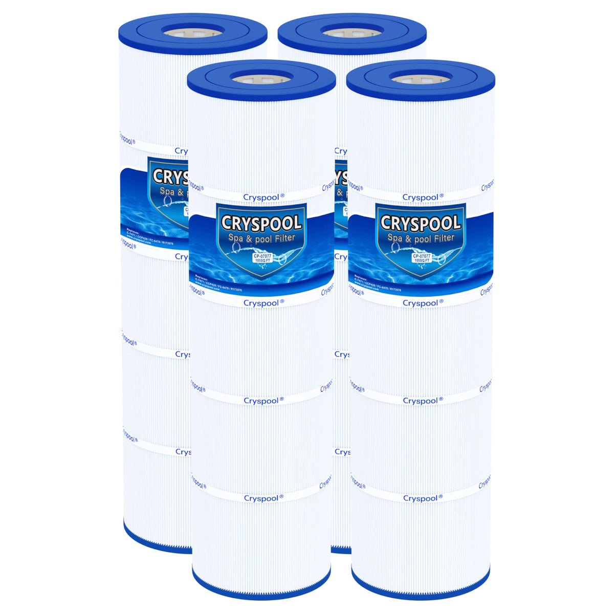 Cryspool cartridge front view showing packaging and clear product labeling for easy identification
