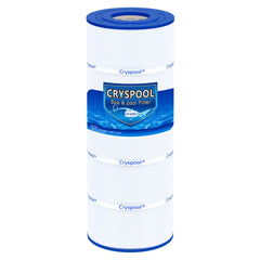 Cryspool cartridge front view showing label and fit, ensures straightforward replacement