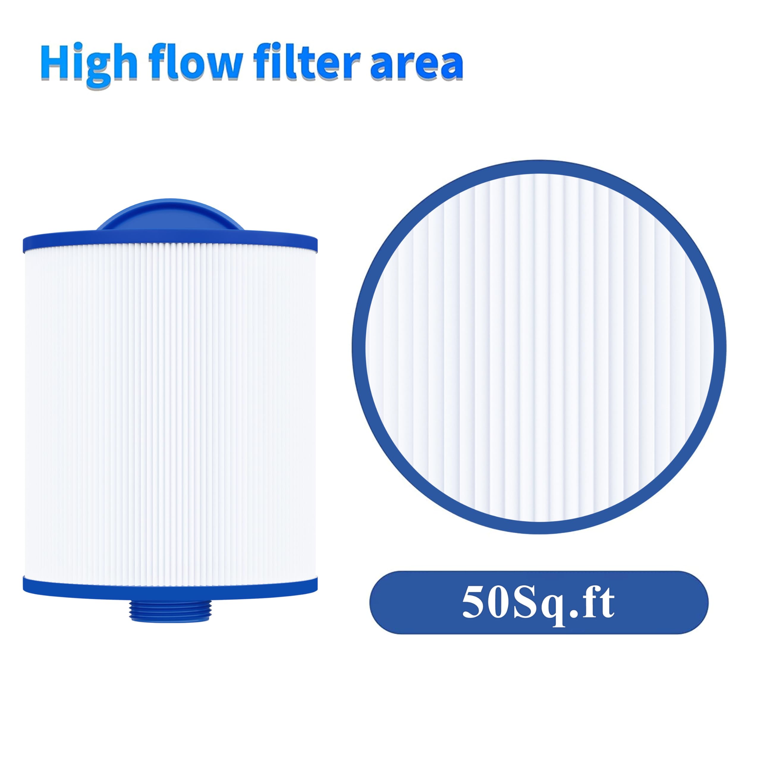 Cryspool filter installed in a swim spa showing drop-in replacement benefit