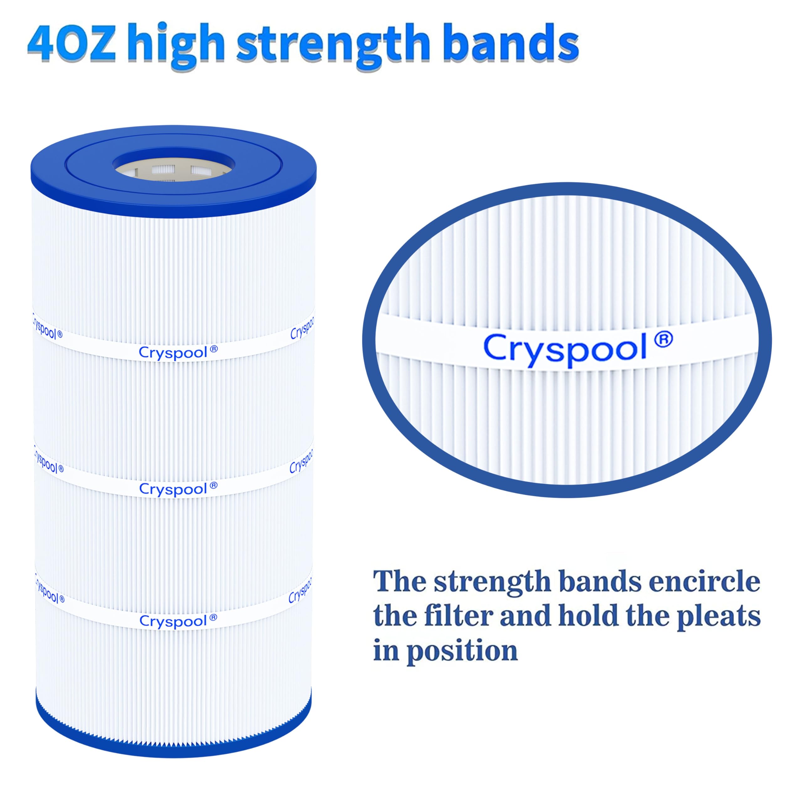 Cryspool installed in filter housing showing restored water clarity benefit