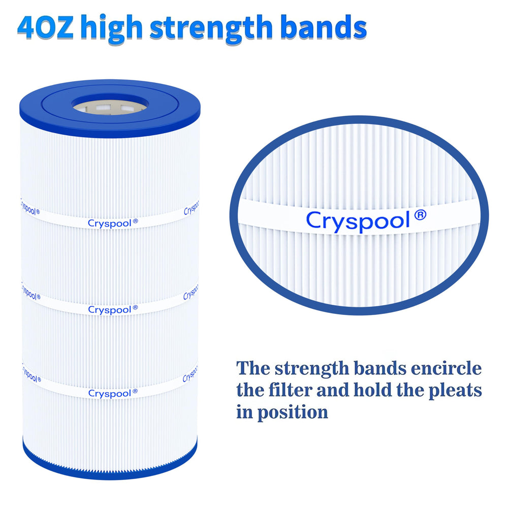 Cryspool installed in filter housing showing restored water clarity benefit