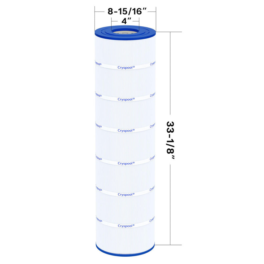 Cryspool top 4-inch open end detail showing precise fit for Jandy CS200 compatibility