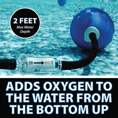 CrystalClear air stone detail illustrating fine-bubble diffusion for clearer water benefit