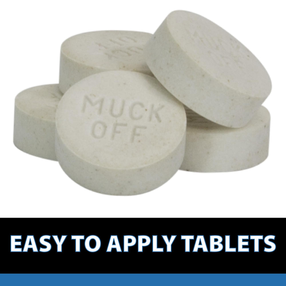CrystalClear tablet in hand showing compact size and simple dosing