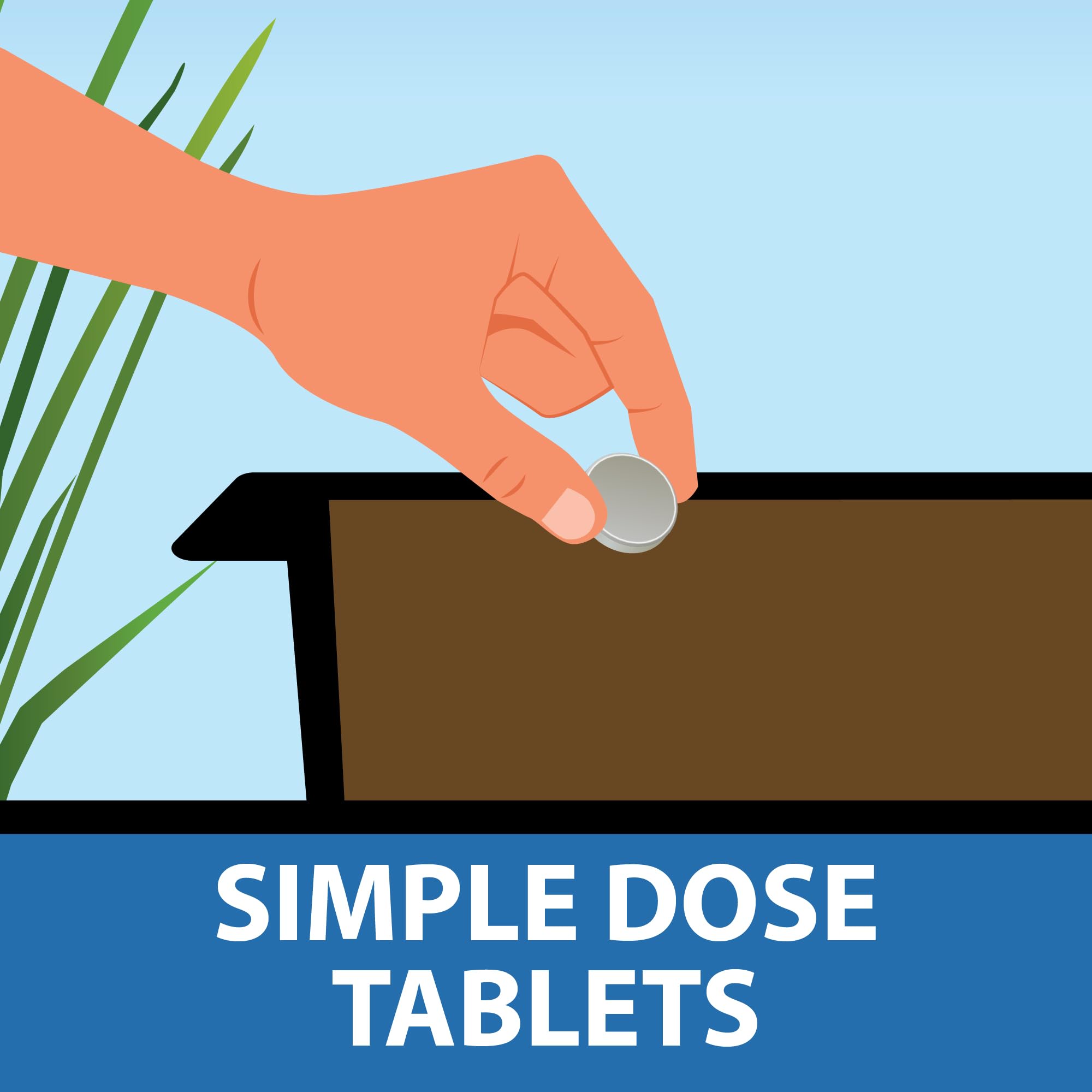 Garden pond scene with CrystalClear Thrive supporting healthy plants