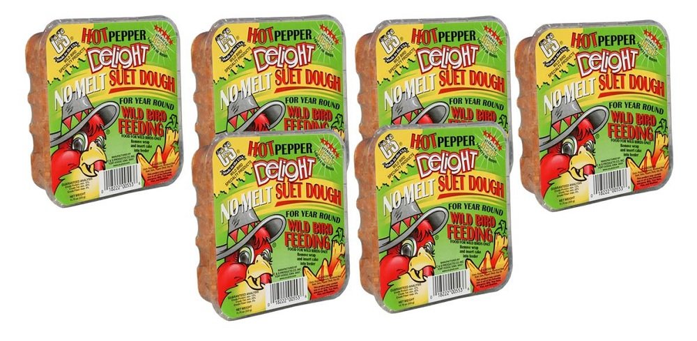 C&S Hot Pepper Delight front packaging showing six 11.75 oz cakes and product branding benefits