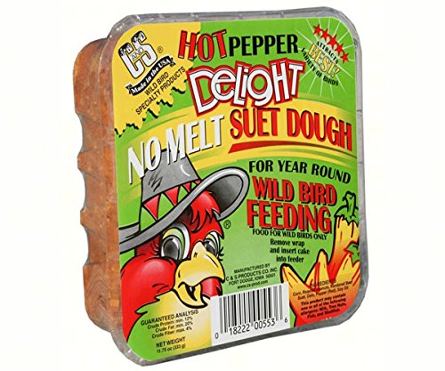 C&S Hot Pepper Delight close-up texture of dough highlighting no-melt consistency and bird appeal