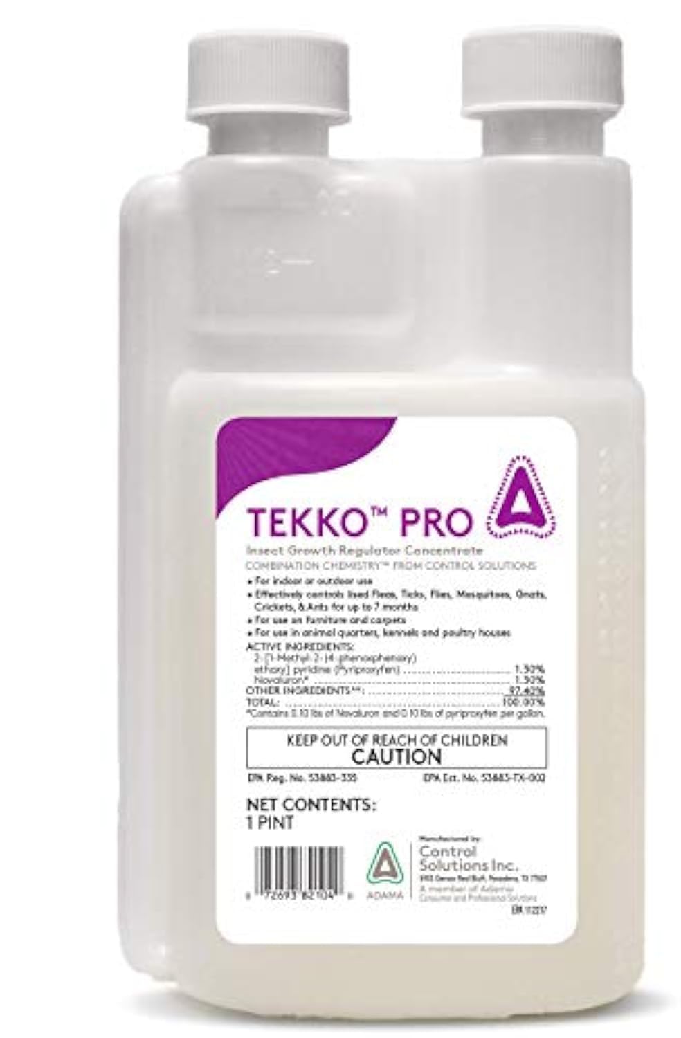 CSI Tekko Pro front view 16 oz bottle showing label and concentrate benefits