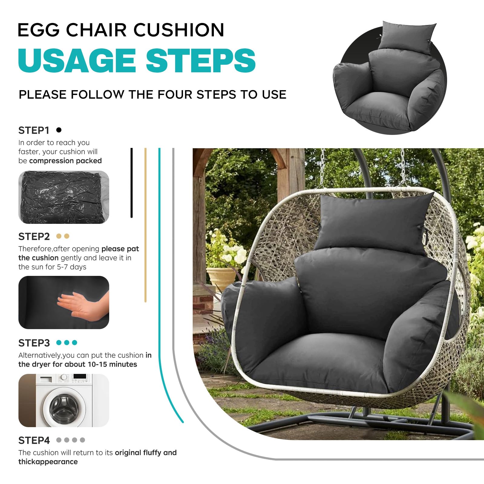 CTLAMK side profile demonstrating 4.7 inch thickness for supportive seating